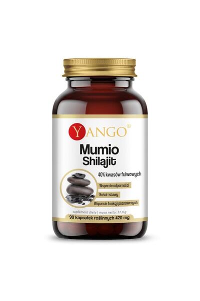 YANGO Mumio Shilajit 40% acizi fulvici 90 capsule -