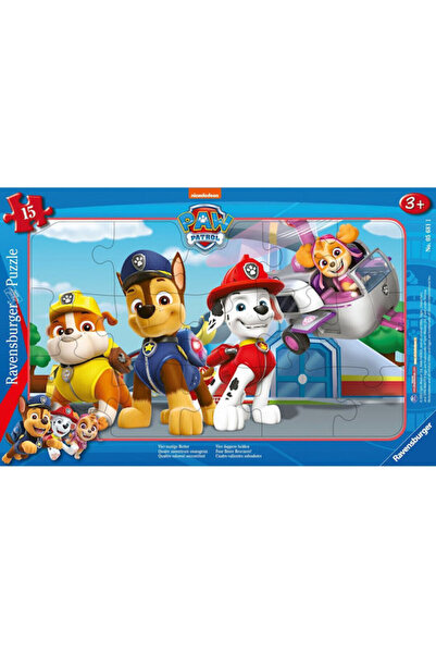 RAVENSBURGER Παιδικό Παζλ Τέσσερις Γενναίοι Διασώστες για 3+ ετών 15 τεμάχια