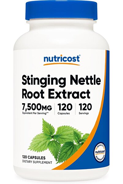 Nutricost Stinging Nettle Root Extract 7500mg, 120 Capsules - Vegetarian Frie...
