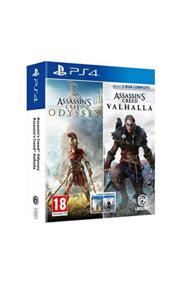 Ubisoft Assassin's Creed Odyssey + Valhalla Double Pack PS4 Oyun (Sıfır - Jel...