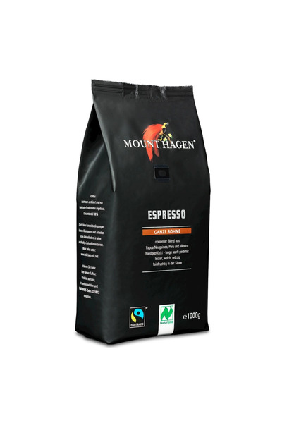 Mount Hagen Cafea boabe espresso Bio 100% Arabica, Mount Hagen, 1 kg