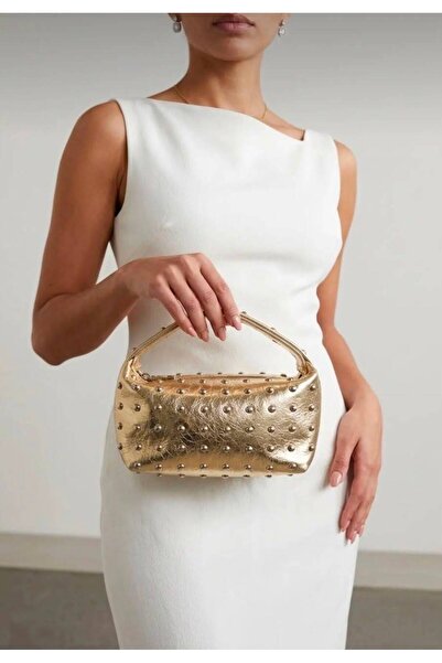 bag حقيبة يد وكتف نسائية صغيرة مزينة بالمسامير
