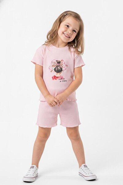 MiaBaby Printed Girls' Shorts Set