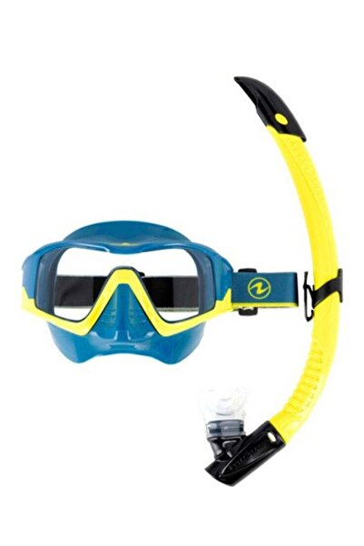 Aqualung Vita Mask and Snorkel Combo Petrol Yellow