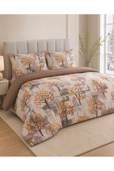 Newsevinç Ev Tekstili Harmony Tree Patterned Double 200 X 240 Duvet Cover Set...