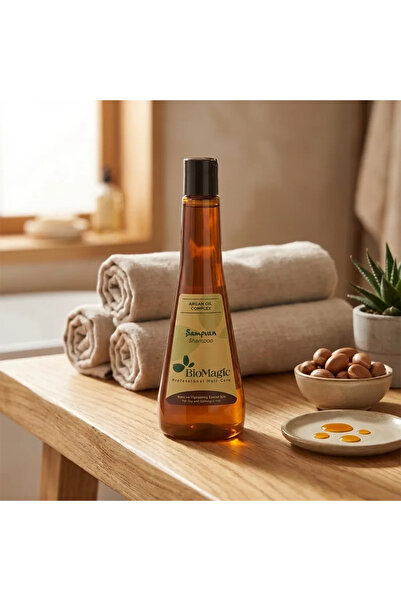 BIOMAGIC Șampon pentru păr uscat și deteriorat cu ulei de argan BioMagic, 300 ml