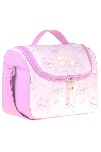 CalaCilo Comic Girl's Rabbit Printed Lilac Thermal Insulated School Lunch Bag...
