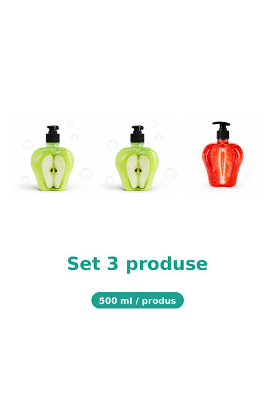 Tasty Set 3 Produse Tasty, Mix Mar Piele Sensibila, Mar Extract, Capsuni
