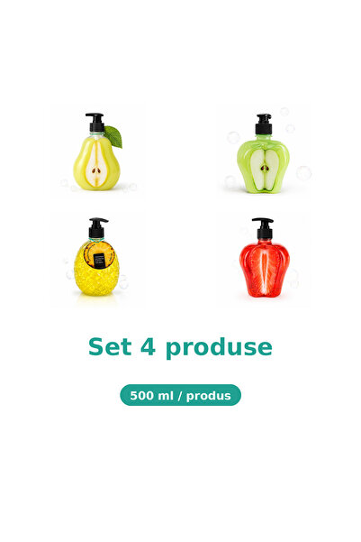 Tasty Set 4 Produse Tasty, Mix Pere, Mar Piele Sensibila, Ananas, Capsuni