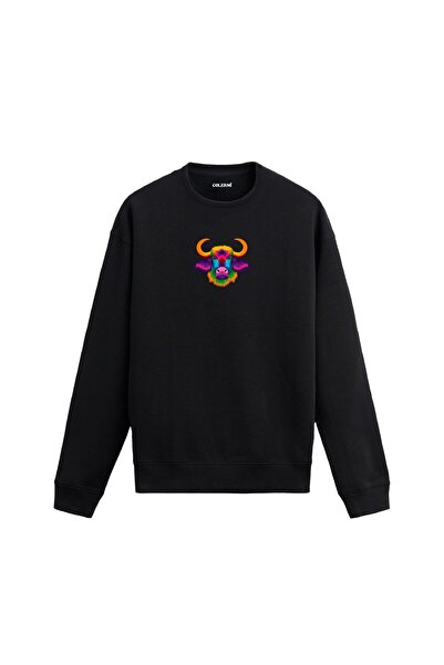 Colermi Colorful Bull Printed Sweatshirt