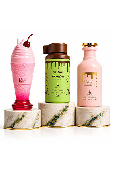 Ayelet SET 3 PARFUMURI - Jam Jam + Dubai Chocolate Pistachio Deluxe + Eclat