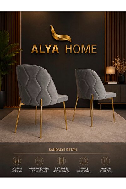 Allya Furniture YEMEK ODASI SANDALYESİ 6 ADET