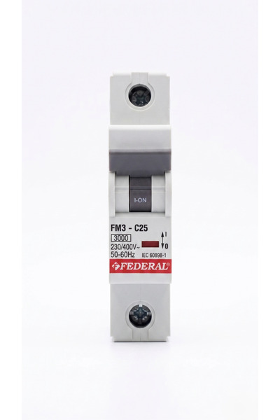 Generic Brand فيدرال 1X25 A C النوع 3Ka فيوز أوتوماتيكي FM3-C 9EC-C0331-0D25