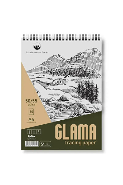 Schoellershammer Glama Tracing Paper Aydinger Eskiz Defteri 50-55 gr A4 30 Ya...