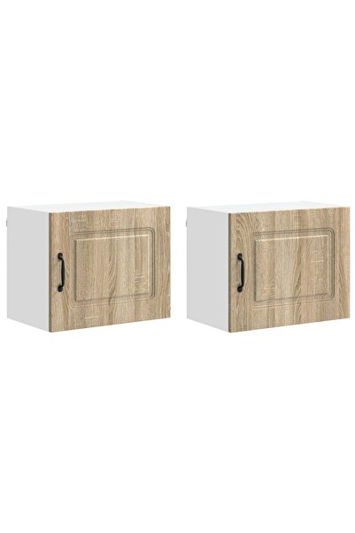 vidaxl Dulap de bucătărie Kalmar 2 pcs Stejar Sonoma 50 x 31 x 40 cm