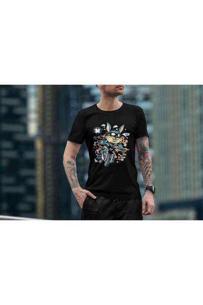 iLovePrints Bunny Biker Madness Tshirt