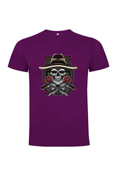 iLovePrints Skull Gunslinger Fiesta Tshirt