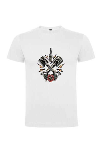 iLovePrints Wrenches & Roses: Tattoo Glam Tshirt