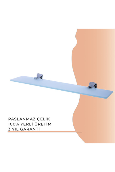 İGK YAPI - Eiffel Ayna Etajeri Krom (A.1401)