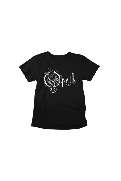 iLovePrints Opeth Logo White/Black T-Shirt