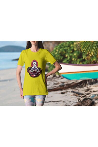 iLovePrints Abstract Geometric Landscape Tshirt