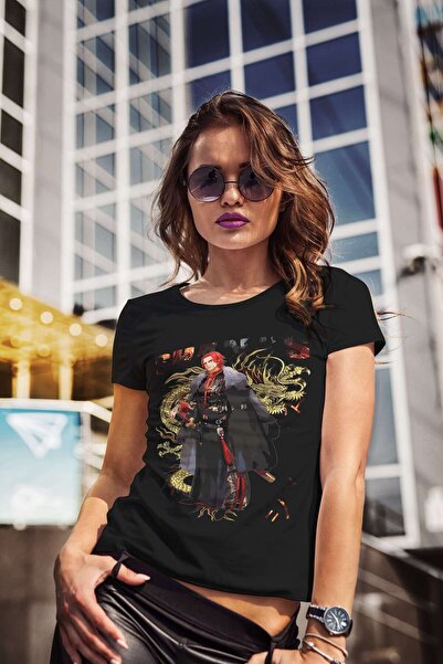 iLovePrints Shanks with Dragon Illustration Tshirt