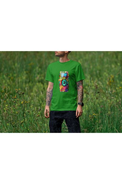 iLovePrints Colorful Abstract Camera Art Tshirt