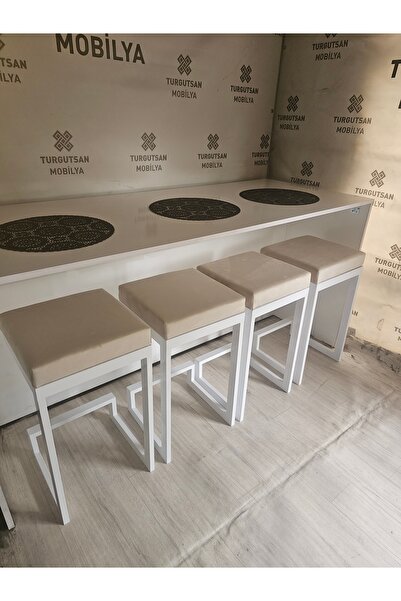 turgutsan mobilya Bar sandalyesi bar taburesi beyaz tabure 65 cm ücret 1 adet fiyatı