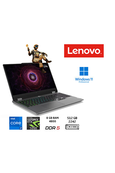 LENOVO LOQ Intel Core i7 13650HX 8GB 512GB SSD RTX5050 W11 PRO 15.6" 83JE00JP...