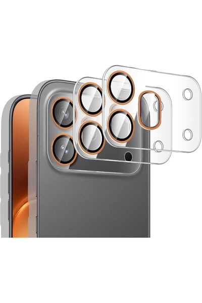 m.tk moveteck واقي عدسة الكاميرا الشفاف باللون البرتقالي المتوافق مع Honor 60...