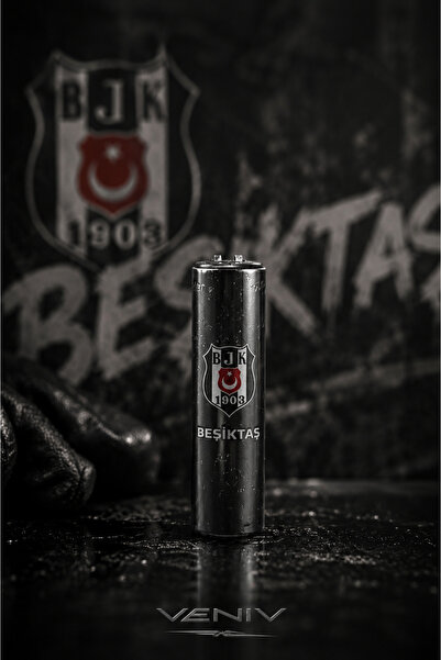 VENİV Metal Kasa Lisanslı Doldurulabilir Beşiktaş Taraftar Çakmağı