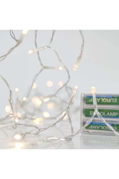 Generic 20 λαμπάκια LED σε σειρά μπαταρίας, 2 m, διάφανο καλώδιο, σταθερή, IP...