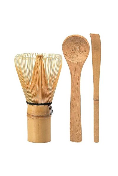 Epinox Matcha Çayı Hazırlama Bambu 3'lü Set