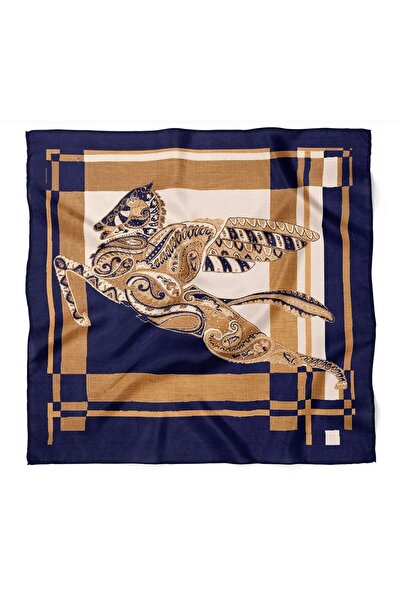 IŞIKTAŞ COLLECTİON Horse and Ethnic Pattern Bandana Scarf 50*50