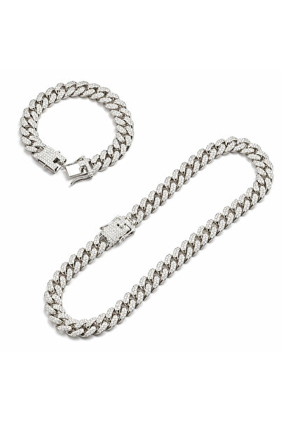 Valuxy Set cubanez din argint 14mm