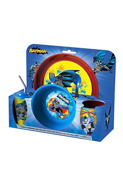 Fara brand Set mic dejun plastic, 8 piese Batman