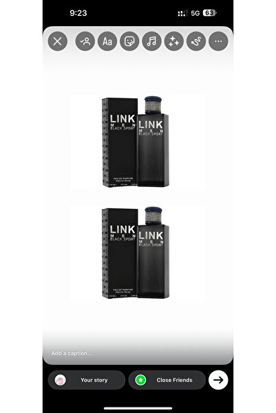 Link عطر لينك الأسود الرجالي مكون من قطعتين 100مل