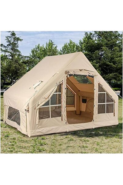 Munico 6 Kişilik 4 Mevsim Şişme Kamp Çadırı 300 × 210 × 200 cm Aile Boy Konfo...
