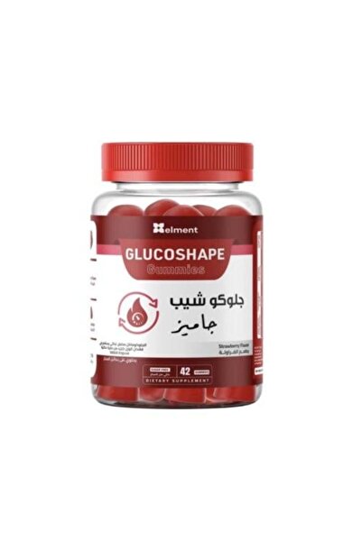 QE Health حلوى جلوكو شيب جوميز 42 قطعة من الجلوكومانان من إنتاج إيليمنت