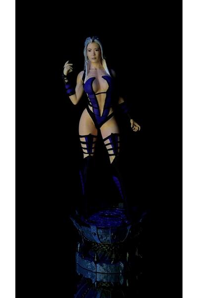 AREZ 3D FİGÜR Mortal Kombat Sindel Dekoratif Koleksiyon Figürü 27 Cm