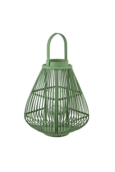 MONDEX Lanterna din Lemn LUCIE GREEN 29x29x40cm/57cm Verde 1 buc.