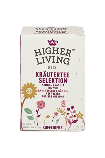 HIGHER LIVING Selectie de ceaiuri din plante 20 plicuri,