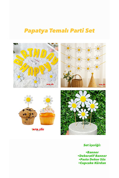 MFM Set cutie pentru petrecere de aniversare cu tematică Daisy