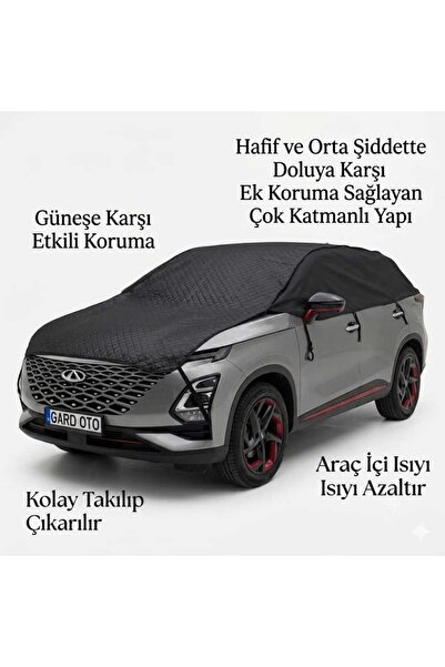 GARD OTO OTO GÜNEŞLİK OTO DOLU BRANDASDI 4 MEVSİM TAM KORUMA 4 KATMANLI SUV Ö...
