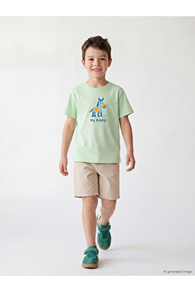 LC Waikiki Timeless Clothing & Timeless Choices Animal and Slogan Printed Bab...