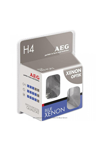 AEG Set 2 becuri auto halogen H4 Blue Xenon