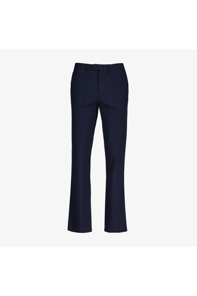 Gant Erkek Lacivert Slim Fit Casual Herringbone Pantolon
