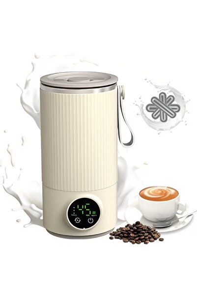 snapcart Portable Electric Milk Frother Cup 400ml Automatic Coffee Mixer Rech...