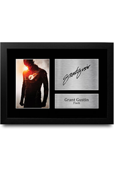 HWC Trading FR Grant Gustin Gift A4 Printed Autograph FRAMED The Flash Gifts ...
