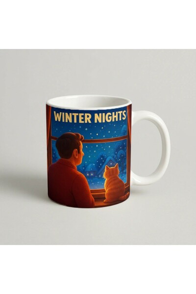 Petgifts Cana Cadou Personalizat Amuzanta Cu Mesaj Winter Nights - Ceramica 3...